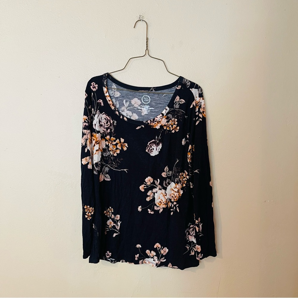 Floral Long Sleeve Knit Top